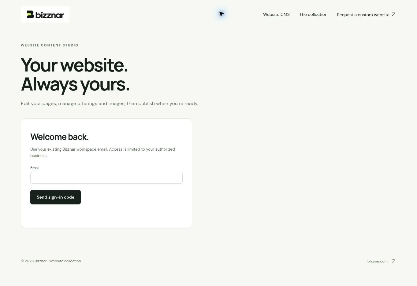 Website CMS entry