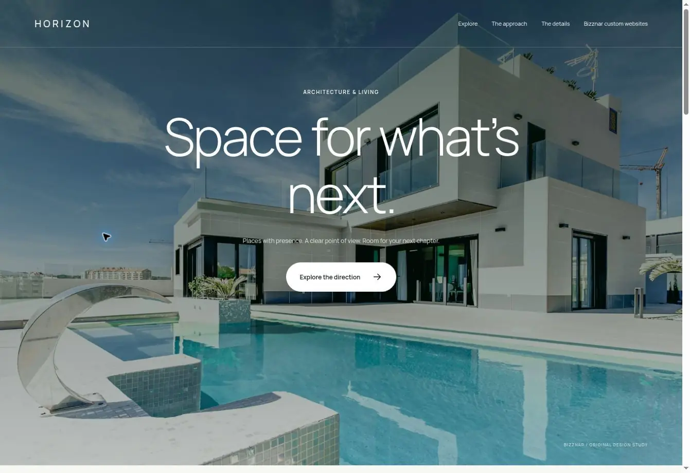HORIZON website concept