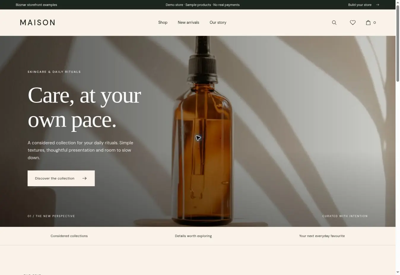 MAISON website concept